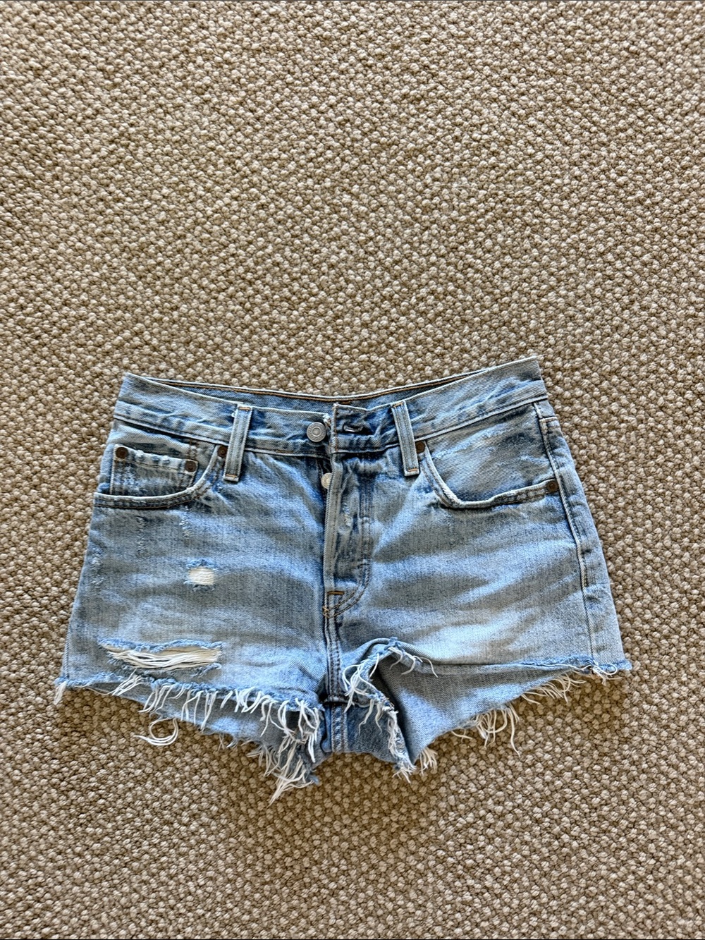 Levi's Light Wash Denim Shorts